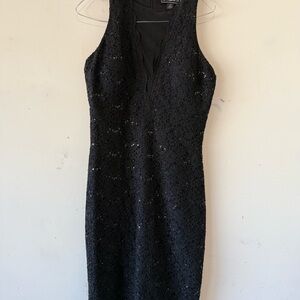 Elegant Black Lace Dress